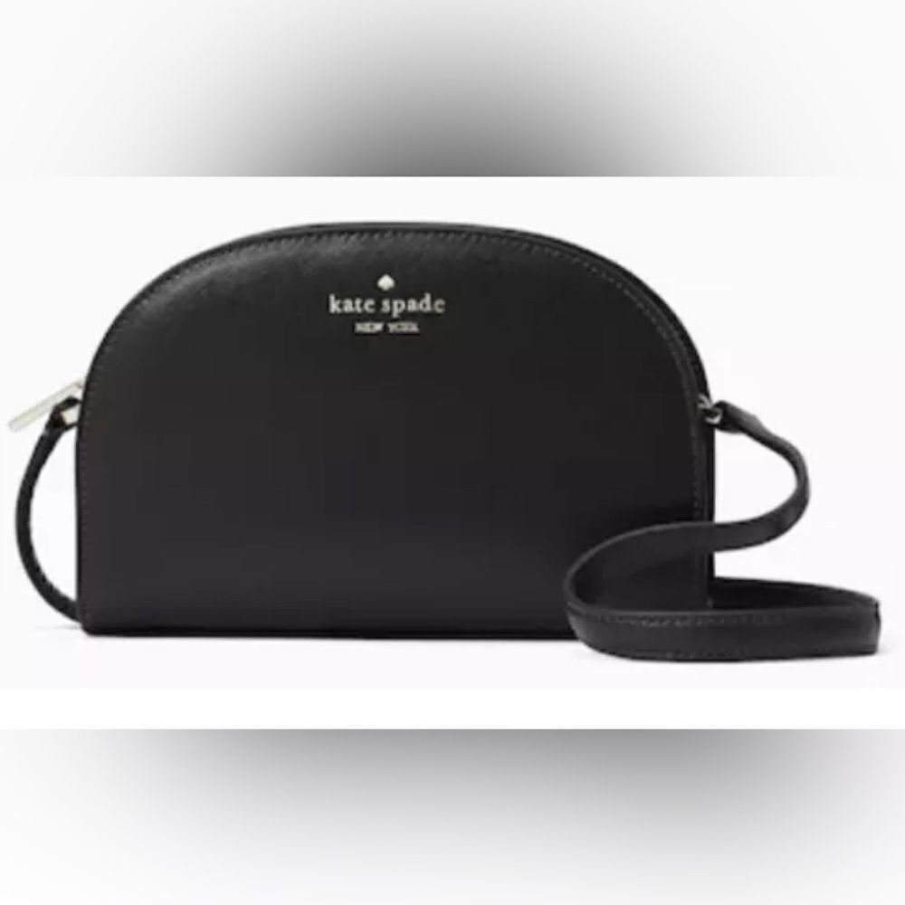 NWT Kate Spade New York Black Perry Leather Dome Crossbody
